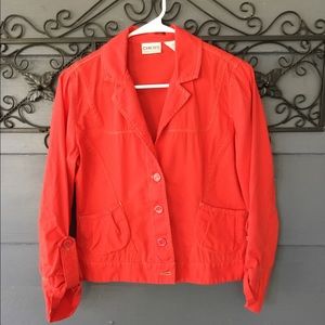 Chico’s Red Cotton Jacket